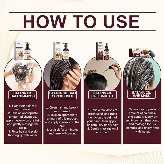 EELHOE Batana Oil Hair Care Set