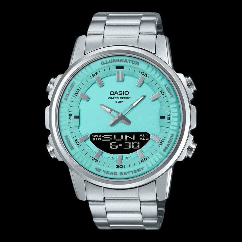 Turquoise Dial Men Watch