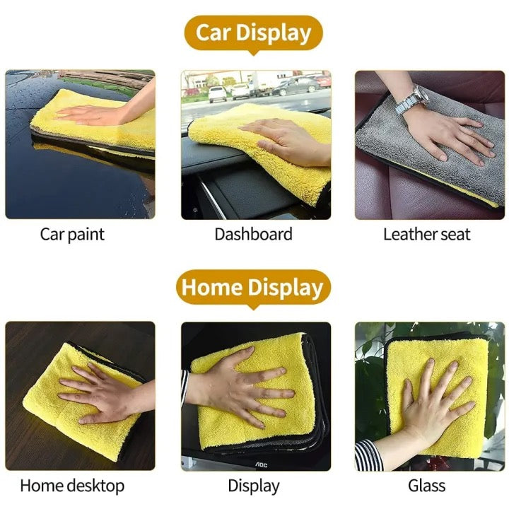 Double Side Microfiber Cloth (Pack of 2)