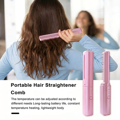 Portable Hair Straightener Comb