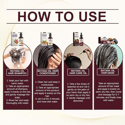 EELHOE Batana Oil Hair Care Set